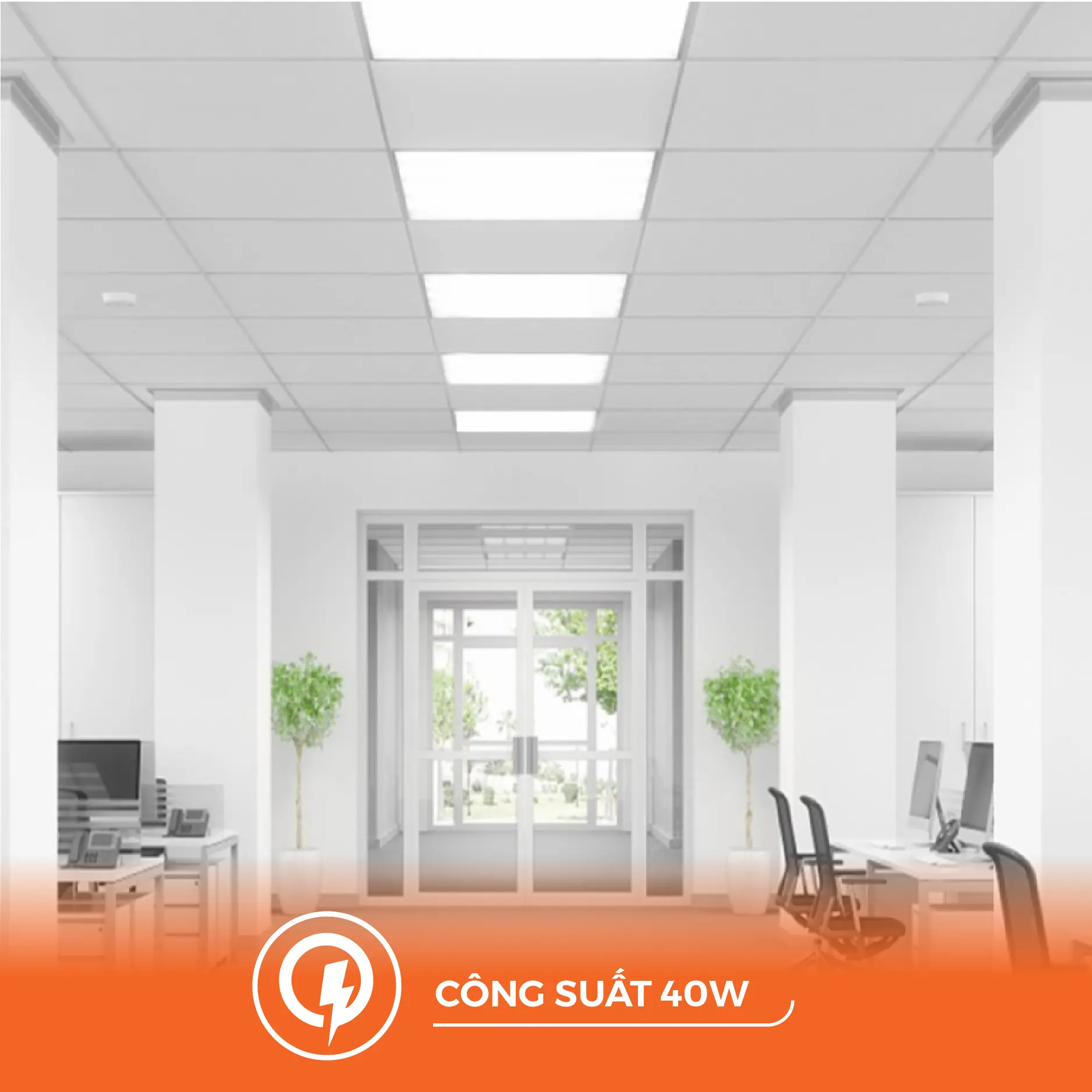 Đèn LED Panel Office Nanoco 600x600 - 40W – Mã NPLB6060